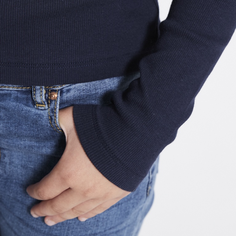 Ribbed top "Ramona" Navy